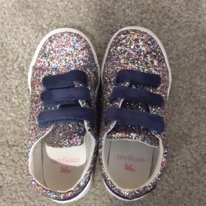 JCrew Crewcuts glittery sneakers 10T